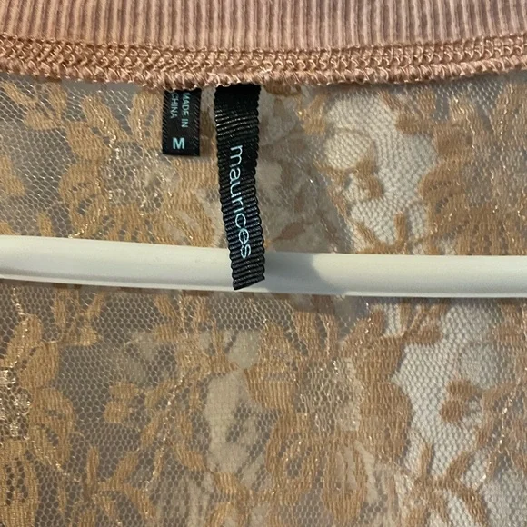 Maurices Blush Lace Cardigain - Picture 3 of 5